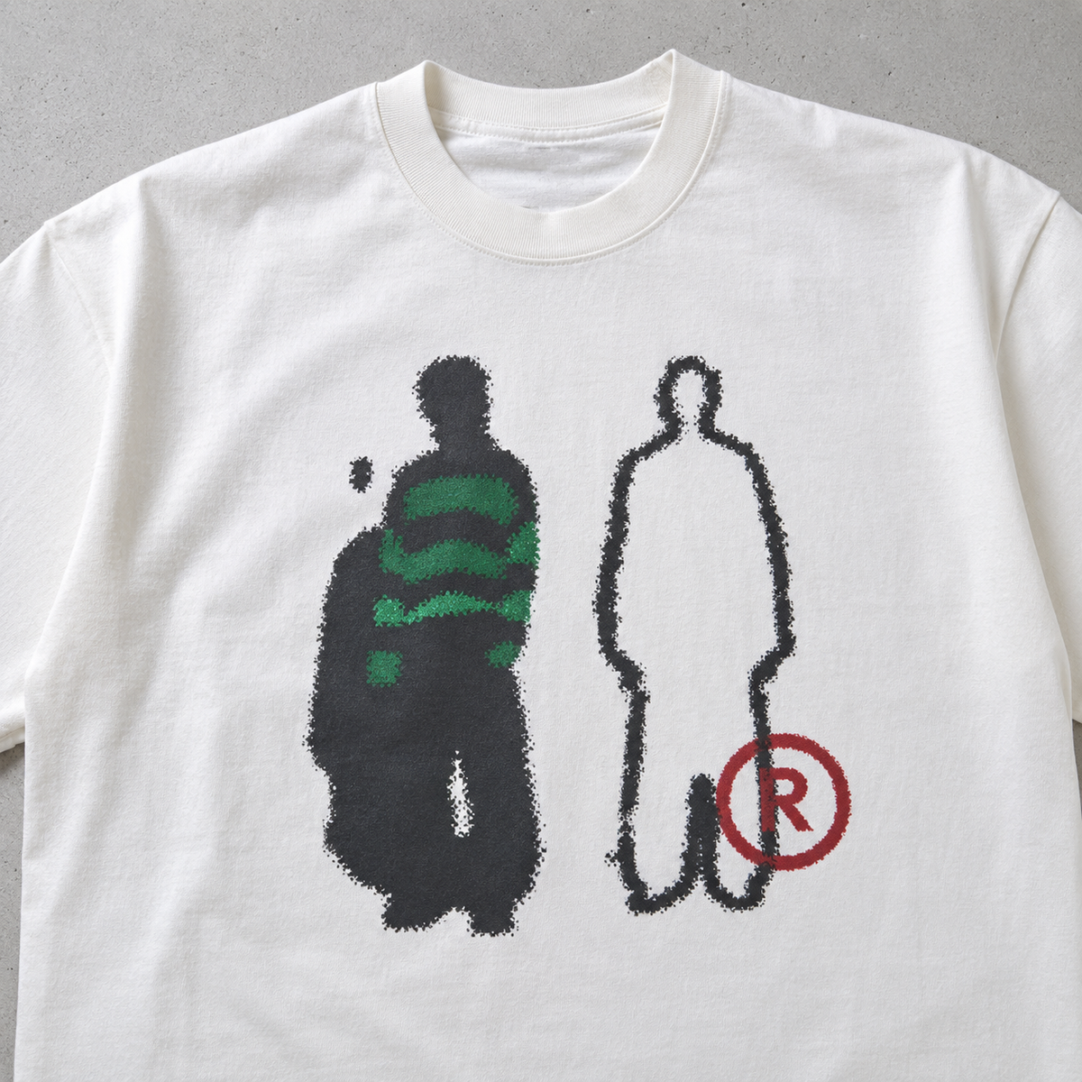 Pixel Figure Art Heavyweight Tee | Conceptual Streetwear | ONYXERA
