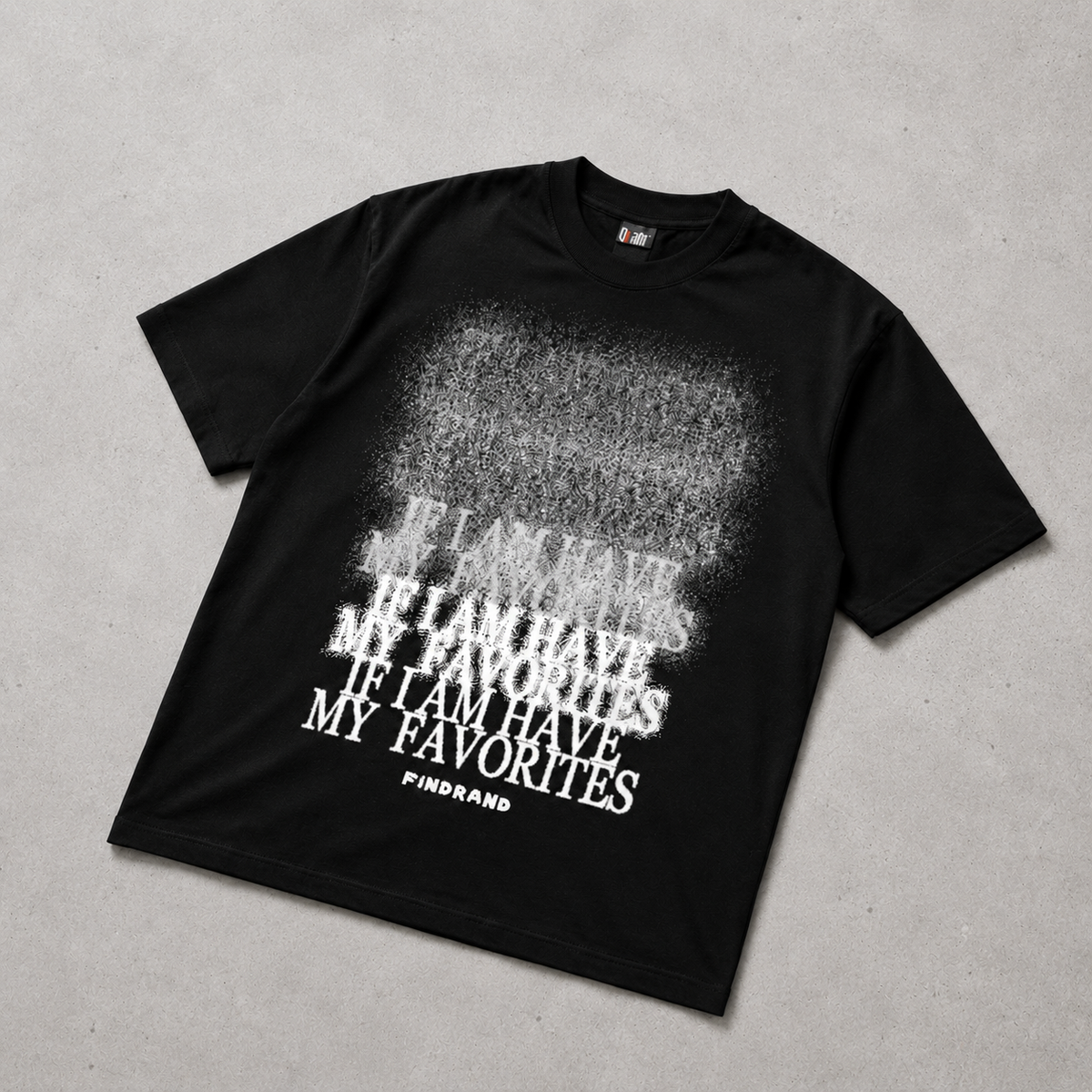 If I Am Have My Favourites — Spray Fade Graphic Tee | Dark Streetwear | ONYXERA