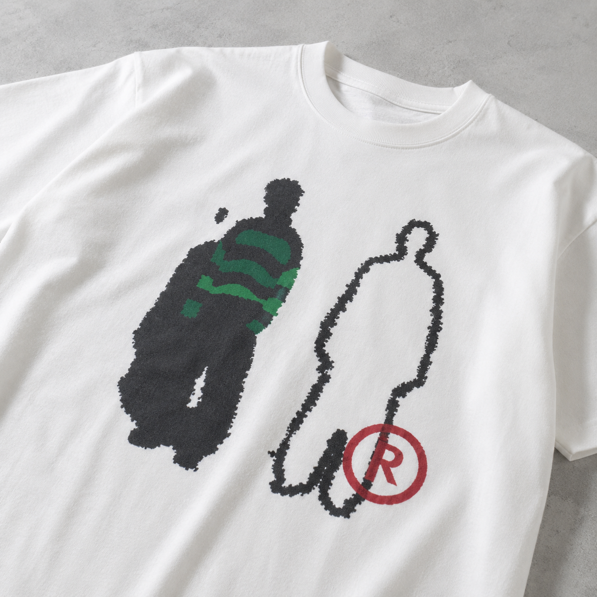 Pixel Figure Art Heavyweight Tee | Conceptual Streetwear | ONYXERA