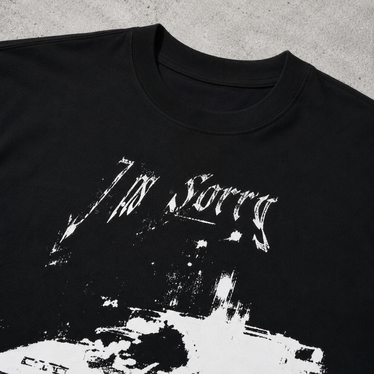I'm Sorry — JDM Car Graphic Oversized Tee | Dark Streetwear | ONYXERA