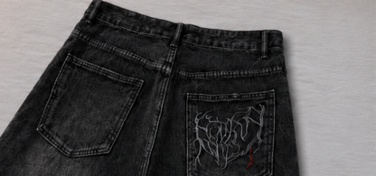 ONYXERA — Arachne Spider Baggy Jeans