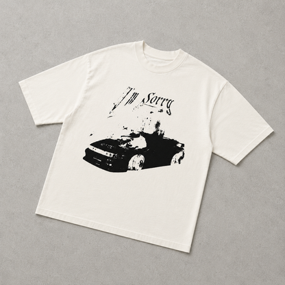 I'm Sorry — JDM Car Graphic Oversized Tee | Dark Streetwear | ONYXERA