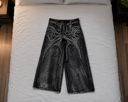 ONYXERA — Arachne Spider Baggy Jeans