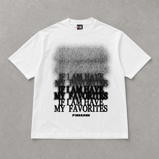 If I Am Have My Favourites — Spray Fade Graphic Tee | Dark Streetwear | ONYXERA